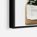 Obraz w ramie 70x100 - Eukaliptusowa harmonia - eukaliptus, liście - rama czarna