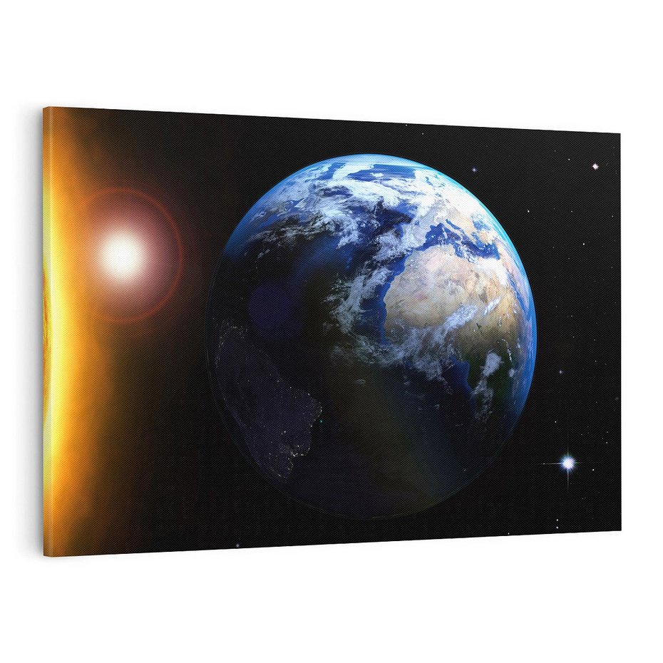 Obraz na płótnie 120x80 - Piękno Ziemi - kosmos, ziemia