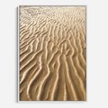 Obraz w ramie 80x120 - Piasek i Nieskończoność - pustynia, piasek - rama biała
