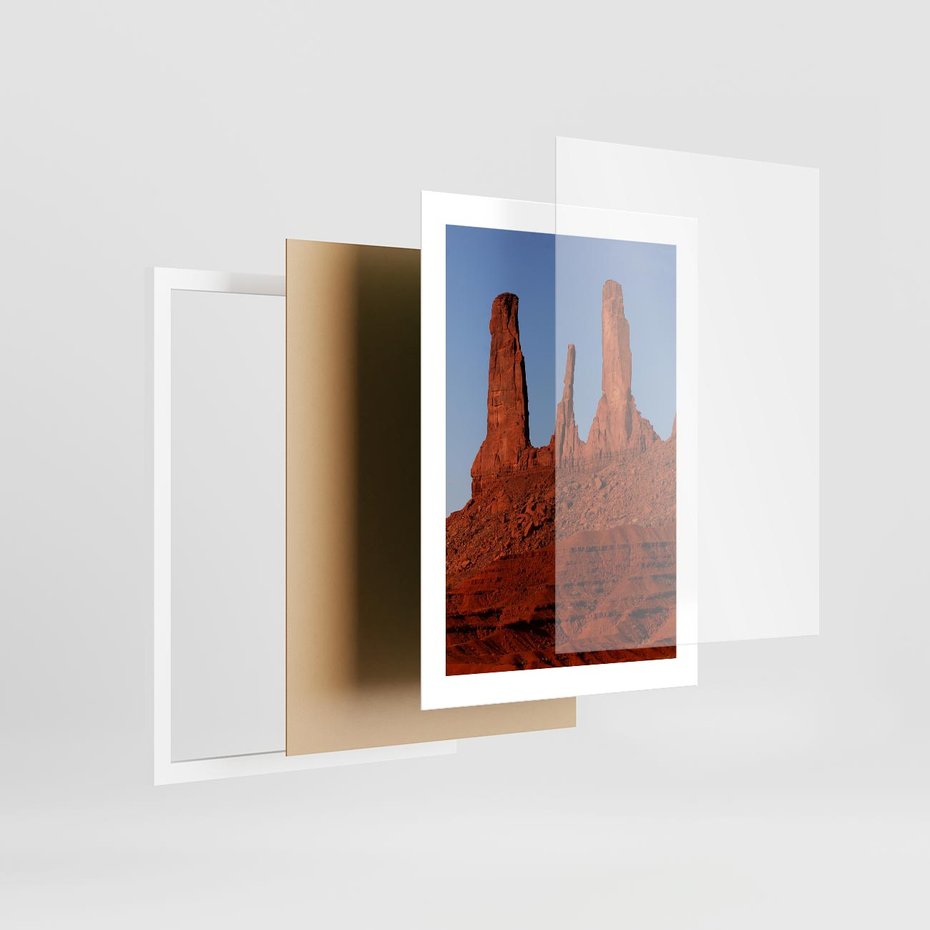 Plakat w ramie 30x40 - Wielki Kanion - majestat pustyni - Wielki Kanion, pustynia - rama biała