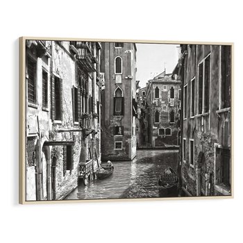 Obraz w ramie 100x70 - Zabłądzić w Wenecji - wenecja, kanały - rama drewno