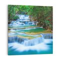 Obraz na płótnie 40x40 - Magia tajlandzkich wodospadów - wodospady, Tajlandia
