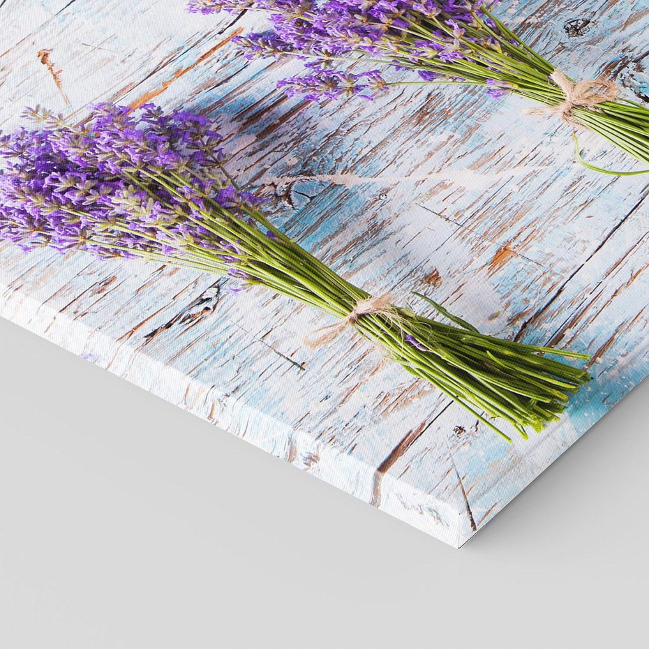 Obraz na płótnie 120x80 - Urok lawendowych pól - lawenda, kawiaty