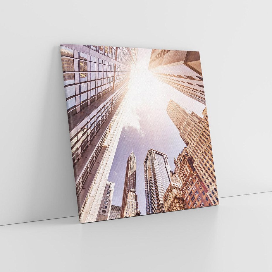 Obraz na płótnie 70x70 - Oczami artysty - miasto, perspektywa