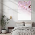 Obraz na płótnie 70x100 - Kwitnąca Wiśnia - kwiaty, kwitnącej