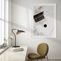 Plakat bez ramy 30x40 - Relaks w Łóżku: Kawa i Laptop w Pościeli - komputer, na łóżku