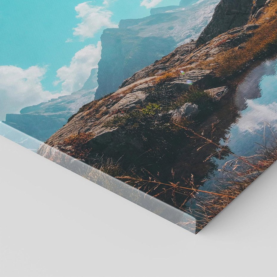 Obraz na płótnie 30x30 - Inspirujący Pejzaż - ścieżka, górska