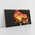 Obraz na płótnie 140x70 - Romantyczne Piękno Róż na Tle Natury - róże, kwiaty