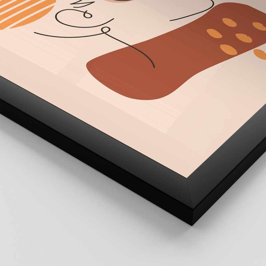 Zestaw obrazy w ramie 50x70 galeria - Kobiece, plakaty, salon - rama czarna