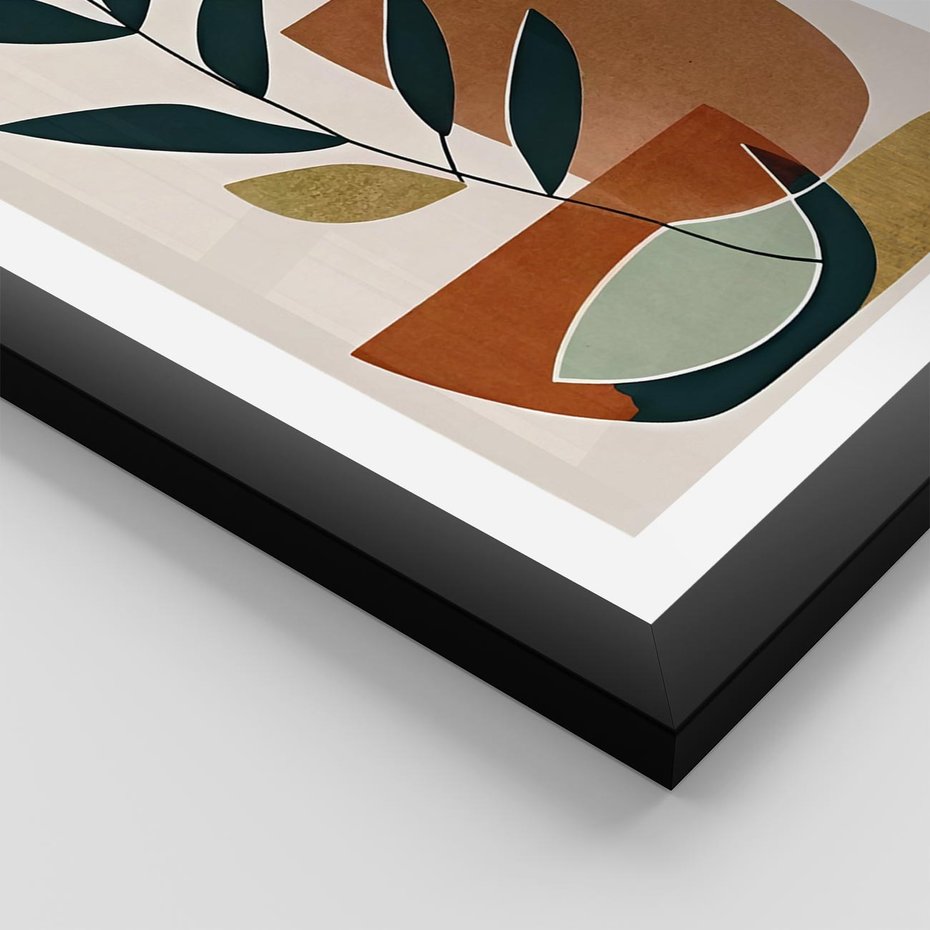 Plakat w ramie 50x70 - Boho Taniec Stylu - boho obraz, abstrakcja - rama czarna