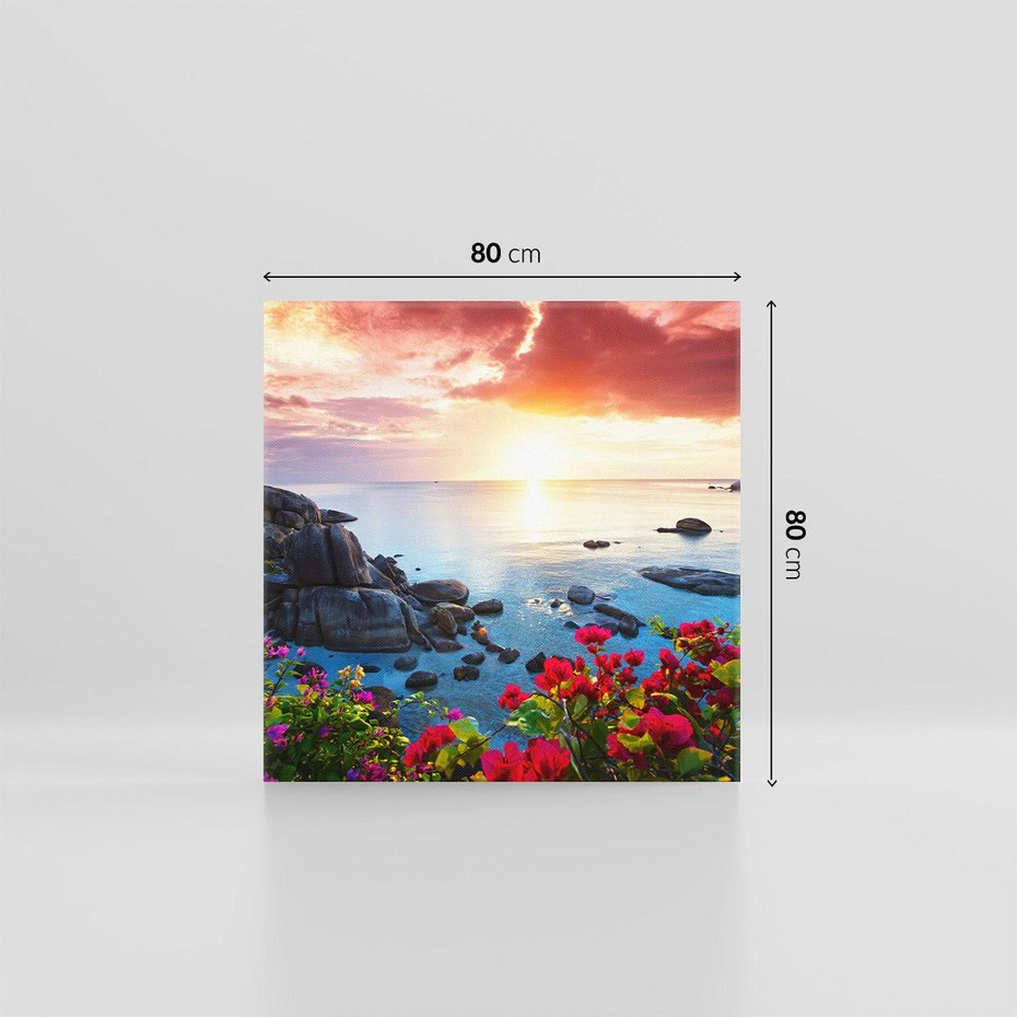 Obraz na płótnie 80x80 - Rajskie plaże Tajlandii - Tajlandia, plaża