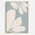 Obraz w ramie 50x70 - Pastelowe Marzenia Kwiatów - kwiaty, nowoczesne i minimalistyczne - rama drewno