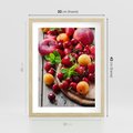 Plakat w ramie 30x40 - Owoce w restauracji artystycznie - owoce, restauracja - rama drewno