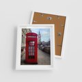 Plakat w ramie 40x50 - Londyńska budka telefoniczna - budka, telefoniczna - rama biała