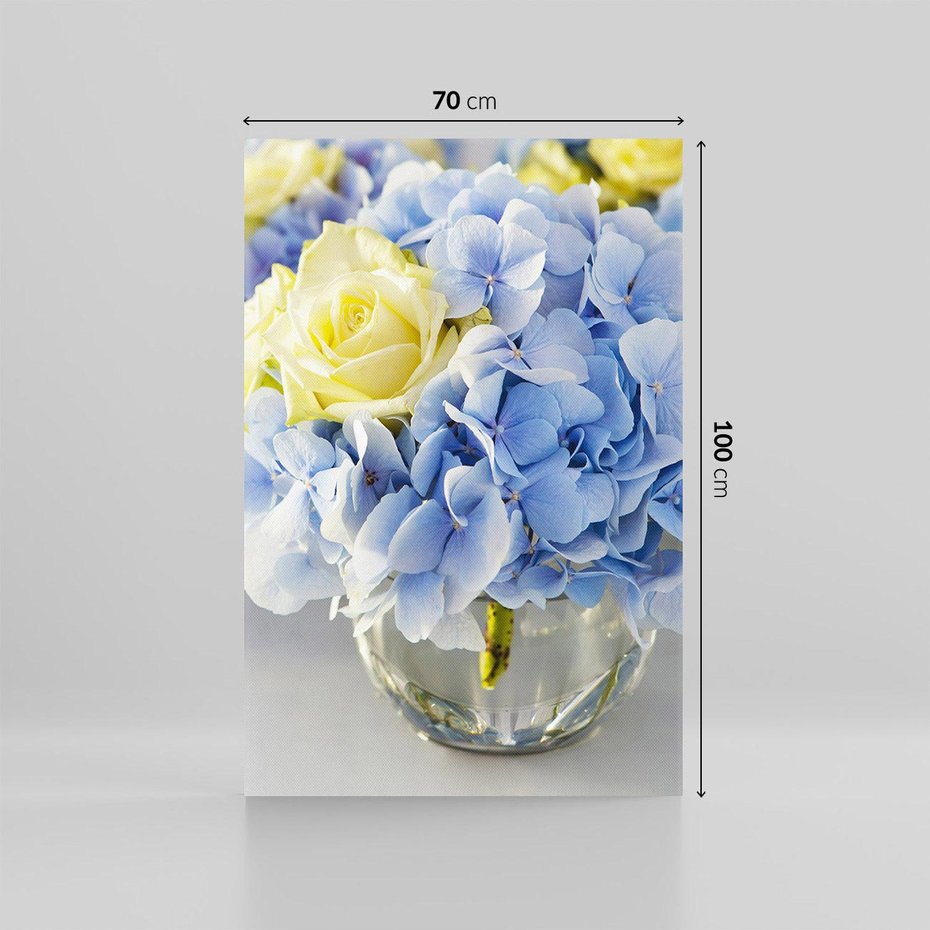 Obraz na płótnie 70x100 - Różany Bukiet - bukiet, kwiaty