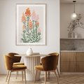 Plakat w ramie 50x70 - Kwiatowe Uniesienia - kwiaty polne, plakat - rama drewno