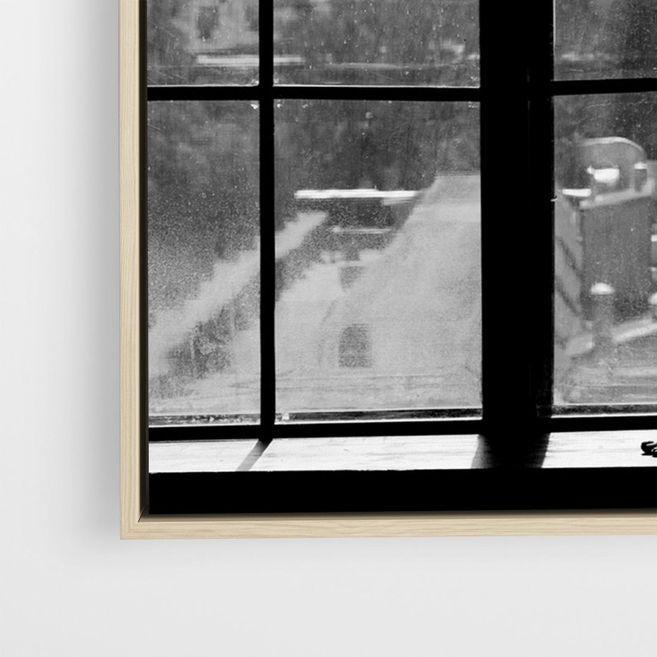 Obraz w ramie 70x100 - Piękno Kobiecej Formy - retro zdjęcie, czarno białe - rama drewno