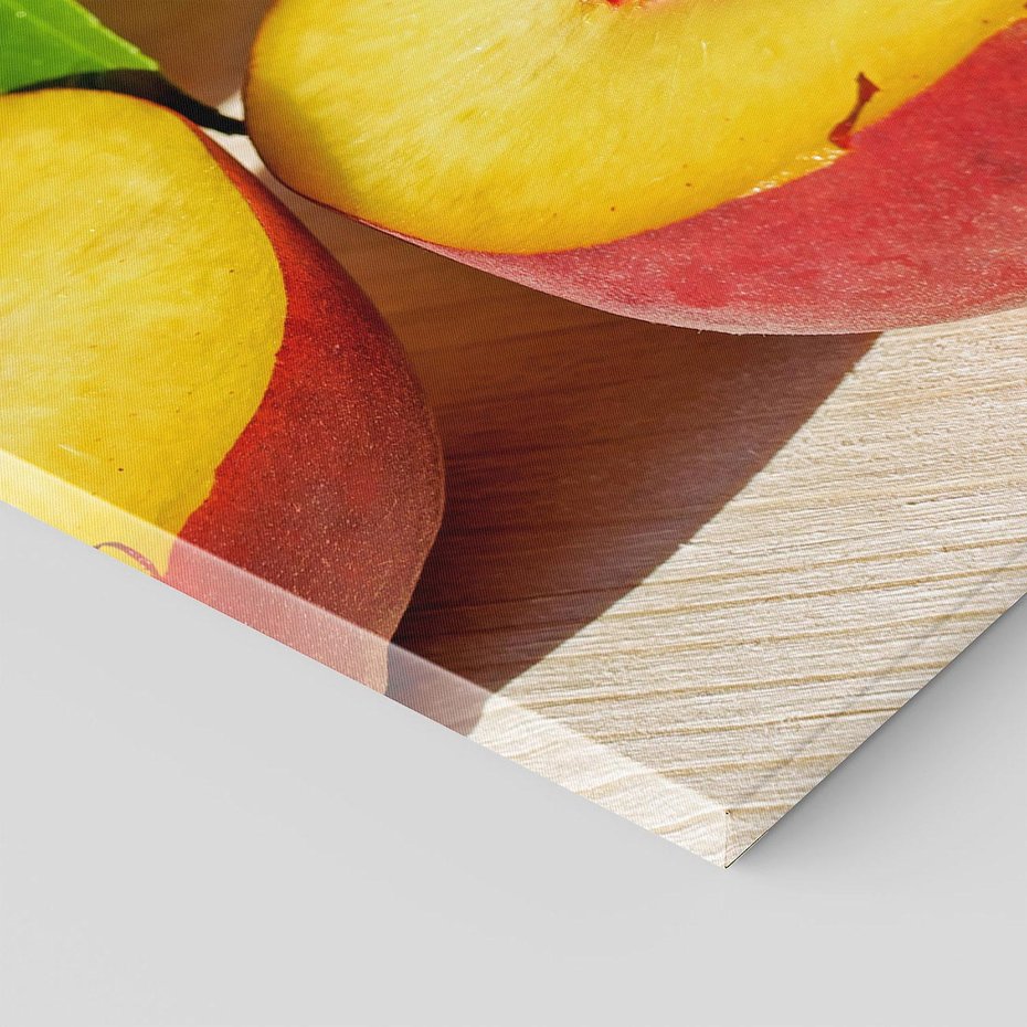 Obraz na płótnie 70x100 - Brzoskwinie Delikatny Urok - brzoskwinie, owoce