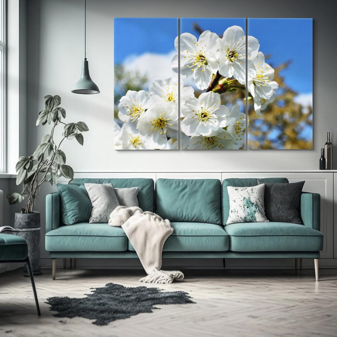 Obraz na płótnie 120x80 - Kwiatowa harmonia natury - kwiat, kwiaty