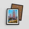 Plakat w ramie 30x40 - W krainie amerykańskich mostów - most, USA - rama czarna