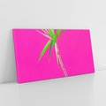 Obraz na płótnie 140x70 - Retro Stylizacja - palma, liście