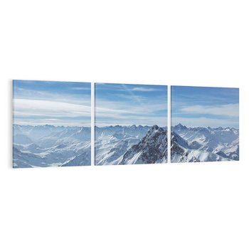 Obraz na płótnie 120x40 - Mroźne góry zima w pełnym rozkwicie - góry, zima