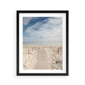 Plakat w ramie 40x50 - Ścieżka na plaży - plaża, ścieżka - rama czarna