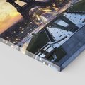 Obraz na płótnie 50x70 - Romantyczny Paryż - Wieża Eiffla w blasku - Paryż, Wieża