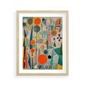 Plakat w ramie 40x50 - Wewnętrzne Zagadki Kształtów - abstrakcyjny obraz, sztuka abstrakcji - rama drewno