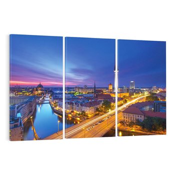 Obraz na płótnie 120x80 - Miasto nocą - tajemnicza atmosfera - Miasto, noc