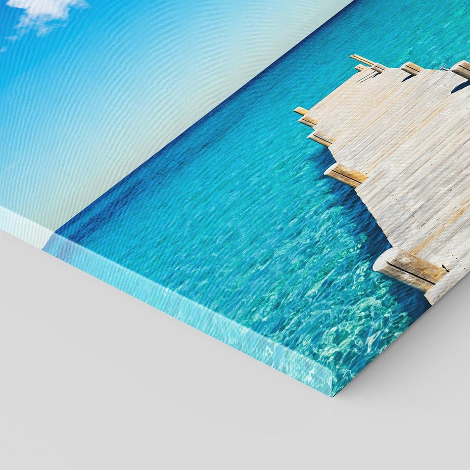 Obraz na płótnie 50x50 - Letnie Morskie Uczucie - morze, pomost