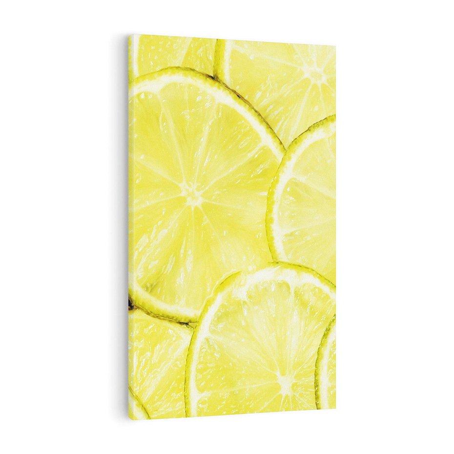 Obraz na płótnie 80x120 - Cytryny, Limonki - Owocowa Świeżość - cytryny, limonki