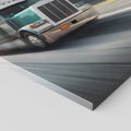 Obraz na płótnie 60x60 - Przez prerię ciężarówką - ciężarówka, USA