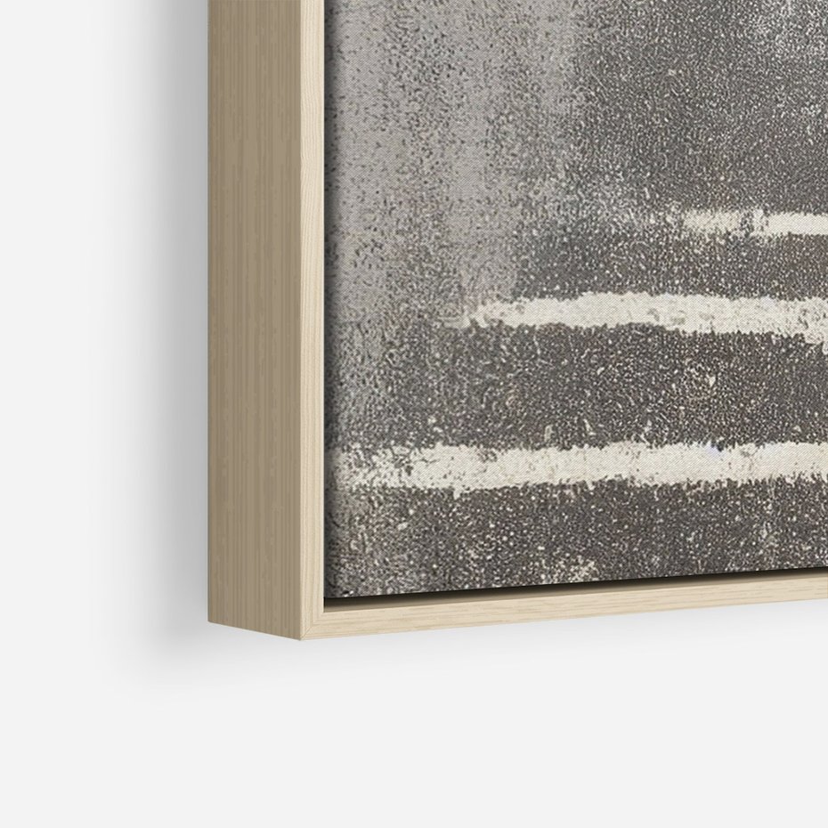 Obraz w ramie 50x70 - Malowane impresje zmysłów - abstrakcyjne plamy, linie - rama drewno