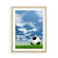 Plakat w ramie 50x70 - Piłkarska Pasja - piłka, nożna - rama drewno