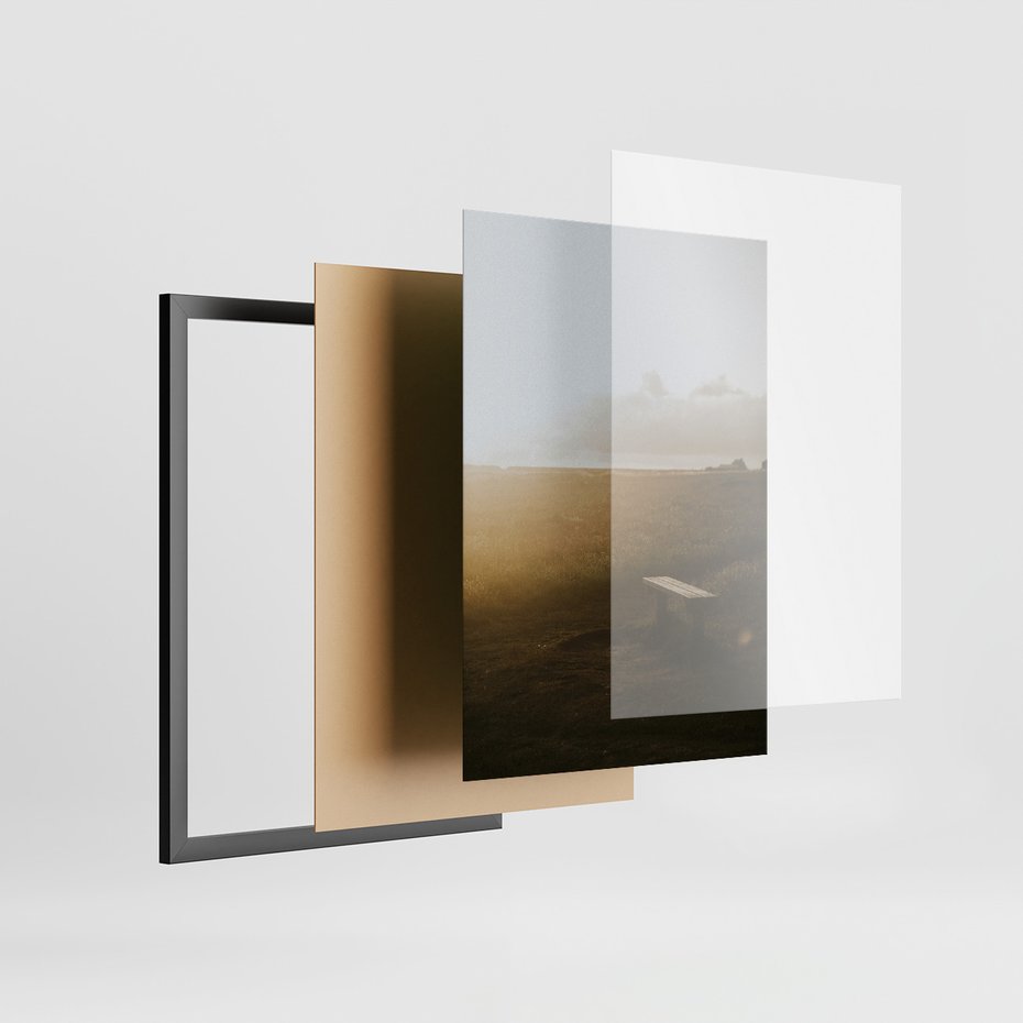 Zestaw obrazy w ramie 30x40 galeria - Plecak, podróż - rama czarna