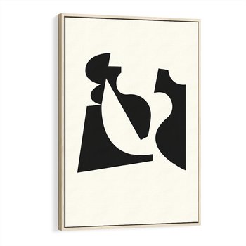 Obraz w ramie 80x120 - Tajemnicze Spektrum - abstrakcyjne kształty, geometria - rama drewno