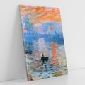 Obraz na płótnie 80x120 - Impresja Wschód Słońca 1872, Claude Monet - Reprodukcja - reprodukcja, obraz na płótnie