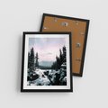 Plakat w ramie 40x50 - Zimowe Góry - zimowy krajobraz, góry - rama czarna