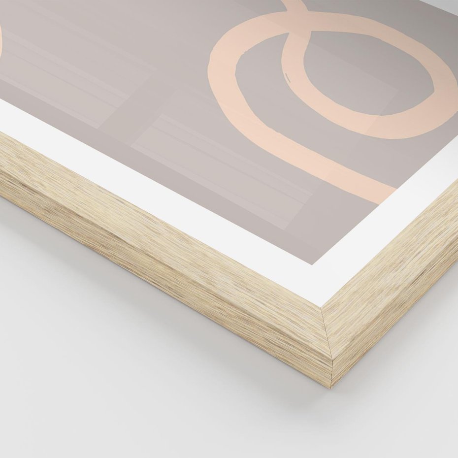 Plakat w ramie 40x50 - Wystylizowana Rewolucja - minimalistyczny obraz, nowoczesny - rama drewno