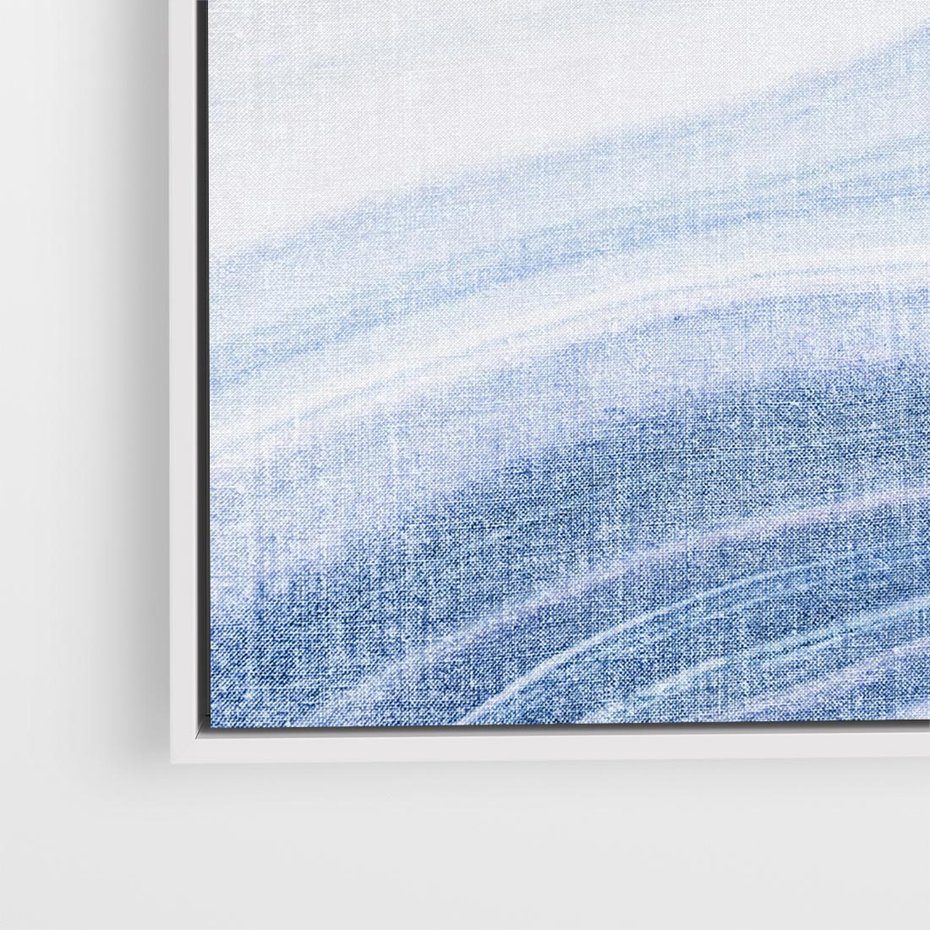 Obraz w ramie 50x50 - Abstrakcyjna akwarela - abstrakcja, akwarela - rama biała