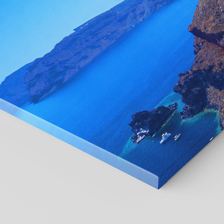 Obraz na płótnie 100x50 - Magia Santorini: Morze i widok na Grecję - Santorini, Grecja