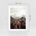 Plakat w ramie 30x40 - Jesienna Przyroda - góry, jesień - rama biała