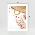 Plakat bez ramy 30x40 - Moda na Plażę - kompozycja fashion, sukienka