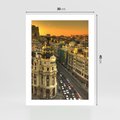 Plakat bez ramy 30x40 - Miasto Metropolii - miasto, metropolia