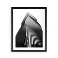 Plakat w ramie 40x50 - Falowany Wieżowiec na Fotografii - architektura, falowany wieżowiec - rama czarna