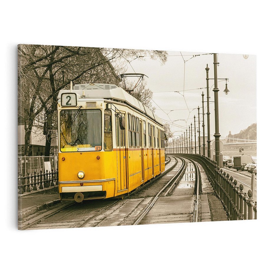 Obraz na płótnie 70x50 - Tramwaj w Lizbonie - Lizbona, tramwaj