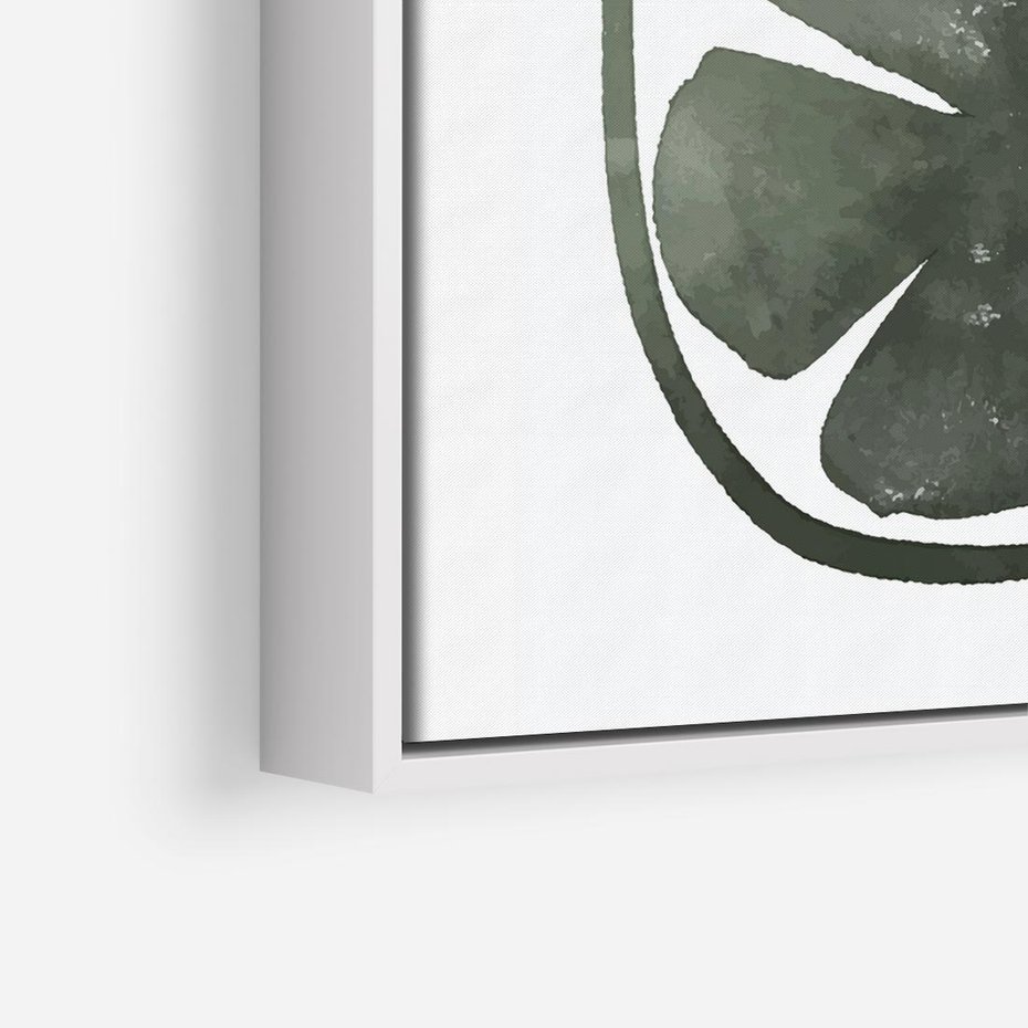 Obraz w ramie 80x80 - Cytrynowe Echo - minimalistyczny plakat, cytryna - rama biała