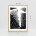 Plakat w ramie 30x40 - Miejskie Wieże - miasto, wieżowce - rama drewno