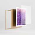 Plakat w ramie 30x40 - Fioletowa harmonia lawendy - lawenda, fiolet - rama drewno